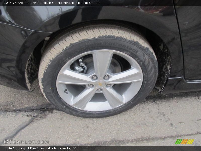 Black Granite Metallic / Jet Black/Brick 2014 Chevrolet Cruze LT