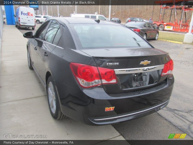 Black Granite Metallic / Jet Black/Brick 2014 Chevrolet Cruze LT