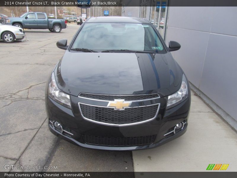 Black Granite Metallic / Jet Black/Brick 2014 Chevrolet Cruze LT