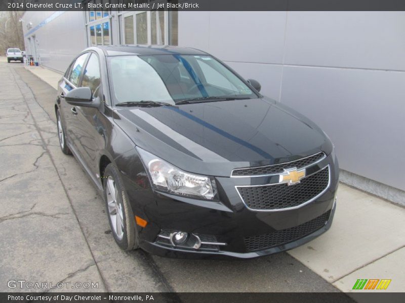 Black Granite Metallic / Jet Black/Brick 2014 Chevrolet Cruze LT