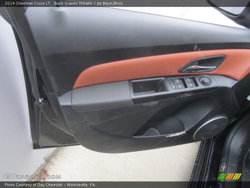 Black Granite Metallic / Jet Black/Brick 2014 Chevrolet Cruze LT