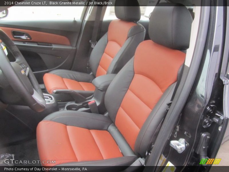  2014 Cruze LT Jet Black/Brick Interior