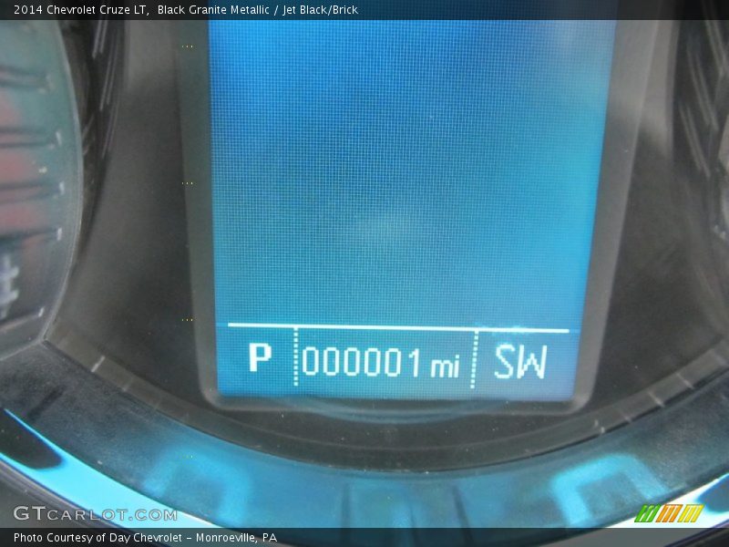 Black Granite Metallic / Jet Black/Brick 2014 Chevrolet Cruze LT