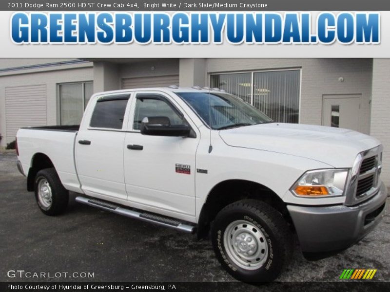 Bright White / Dark Slate/Medium Graystone 2011 Dodge Ram 2500 HD ST Crew Cab 4x4