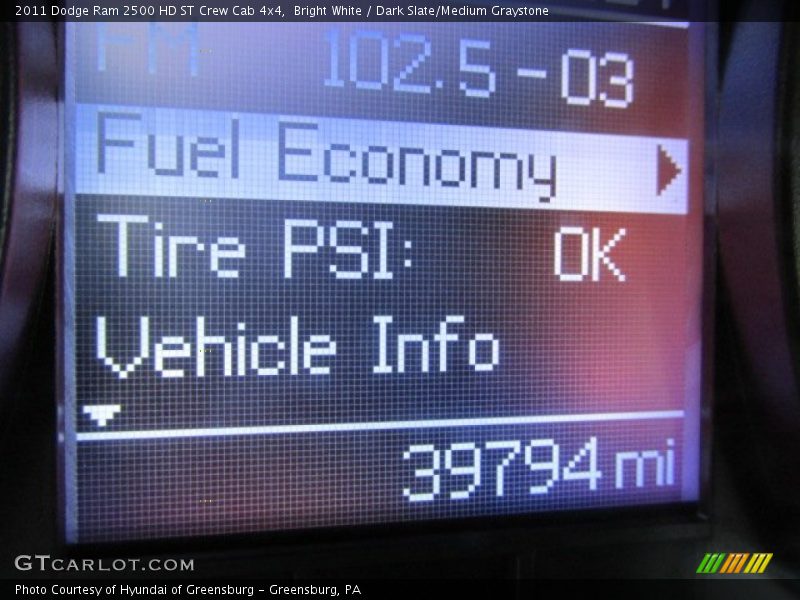 Bright White / Dark Slate/Medium Graystone 2011 Dodge Ram 2500 HD ST Crew Cab 4x4