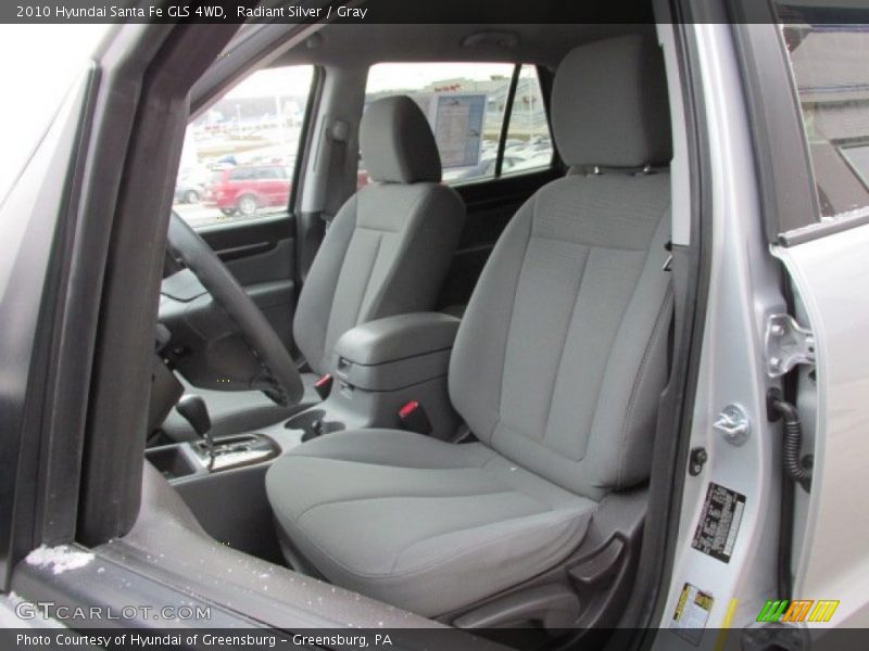 Radiant Silver / Gray 2010 Hyundai Santa Fe GLS 4WD
