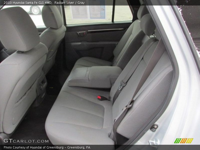 Radiant Silver / Gray 2010 Hyundai Santa Fe GLS 4WD