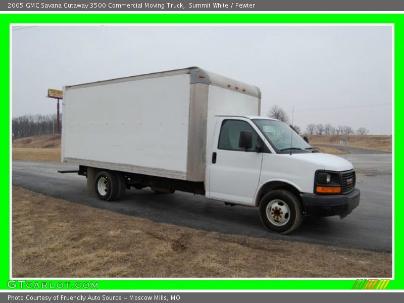 Summit White / Pewter 2005 GMC Savana Cutaway 3500 Commercial Moving Truck