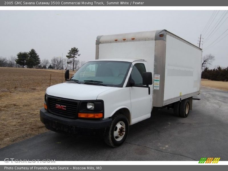 Summit White / Pewter 2005 GMC Savana Cutaway 3500 Commercial Moving Truck