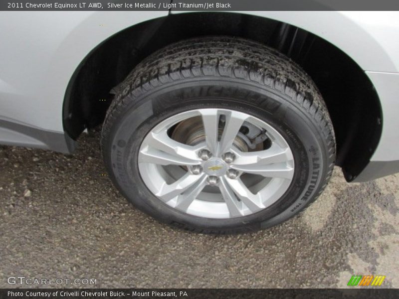 Silver Ice Metallic / Light Titanium/Jet Black 2011 Chevrolet Equinox LT AWD