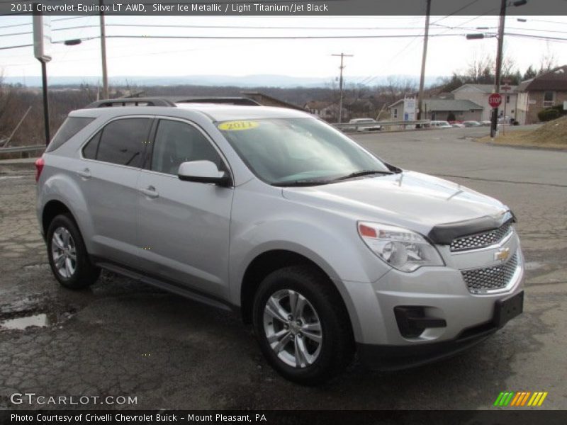 Silver Ice Metallic / Light Titanium/Jet Black 2011 Chevrolet Equinox LT AWD