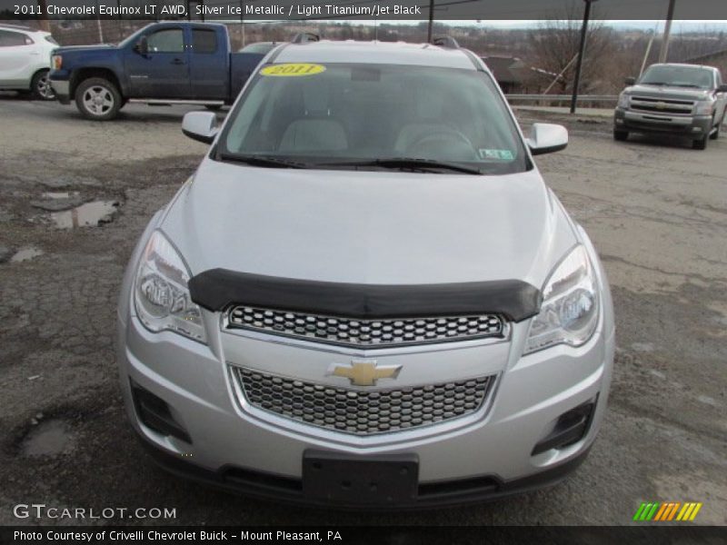 Silver Ice Metallic / Light Titanium/Jet Black 2011 Chevrolet Equinox LT AWD