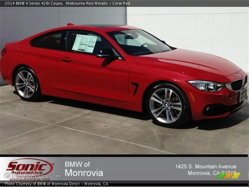 Melbourne Red Metallic / Coral Red 2014 BMW 4 Series 428i Coupe