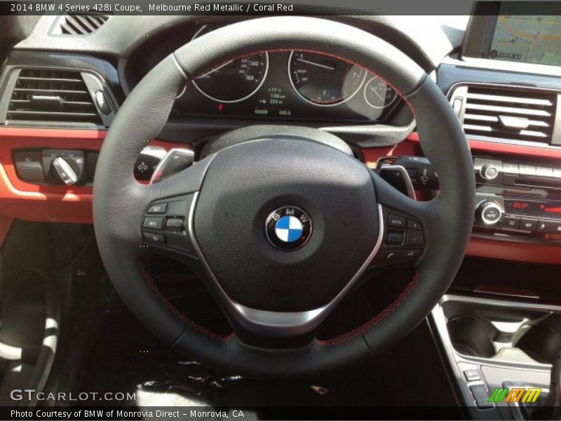 Melbourne Red Metallic / Coral Red 2014 BMW 4 Series 428i Coupe