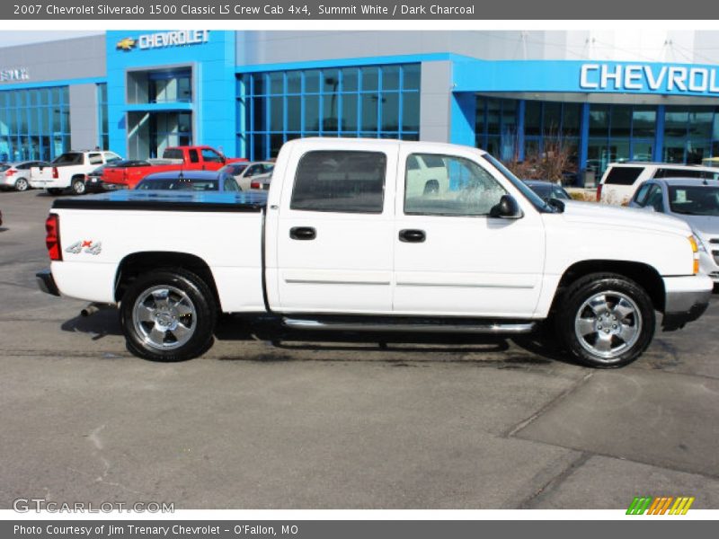 Summit White / Dark Charcoal 2007 Chevrolet Silverado 1500 Classic LS Crew Cab 4x4