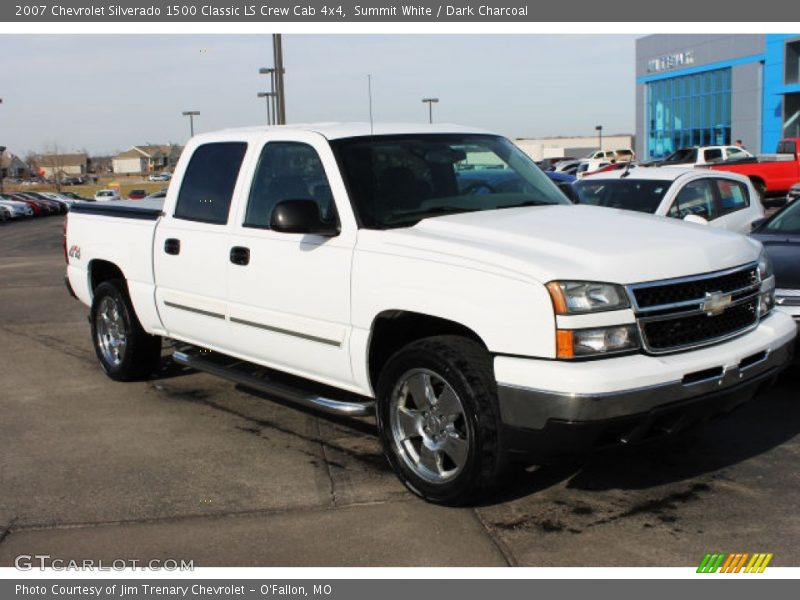 Summit White / Dark Charcoal 2007 Chevrolet Silverado 1500 Classic LS Crew Cab 4x4