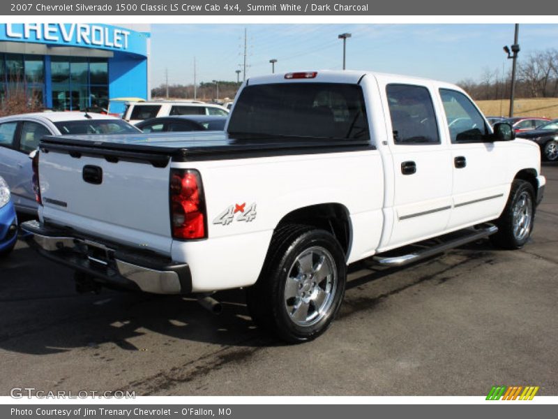 Summit White / Dark Charcoal 2007 Chevrolet Silverado 1500 Classic LS Crew Cab 4x4