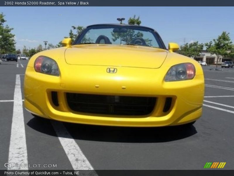 Spa Yellow / Black 2002 Honda S2000 Roadster