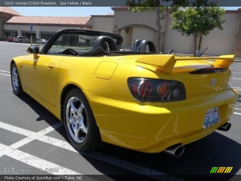 Spa Yellow / Black 2002 Honda S2000 Roadster