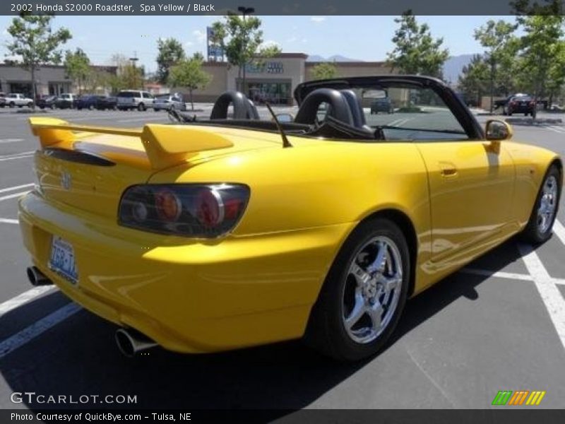 Spa Yellow / Black 2002 Honda S2000 Roadster