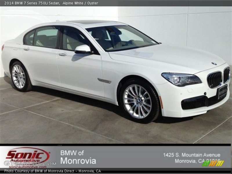 Alpine White / Oyster 2014 BMW 7 Series 750Li Sedan