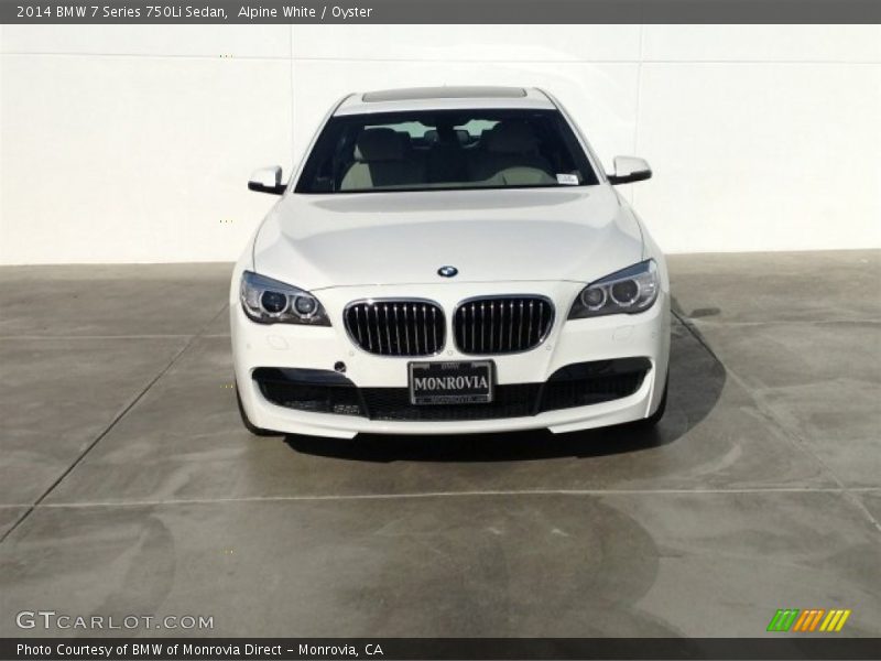 Alpine White / Oyster 2014 BMW 7 Series 750Li Sedan