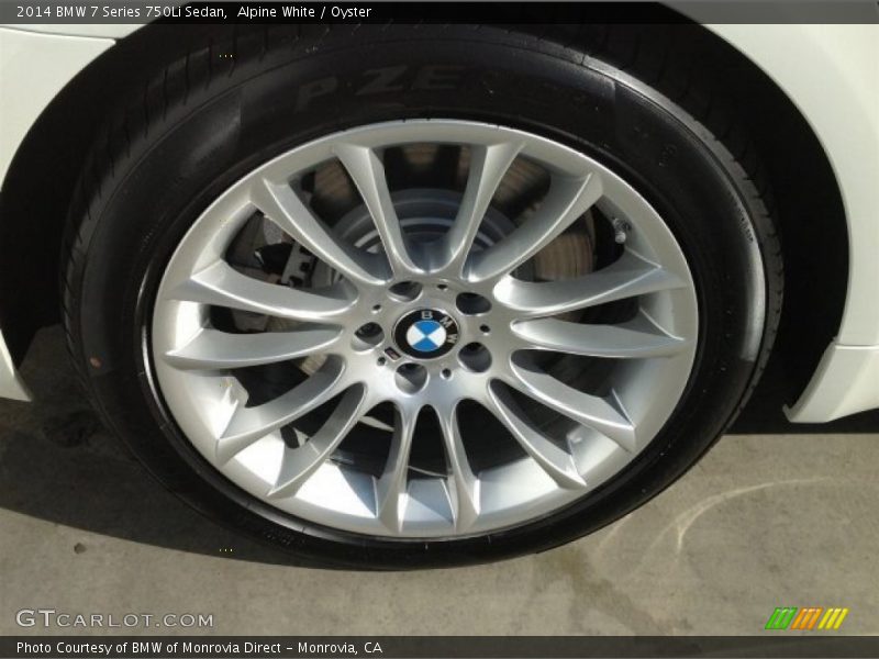 Alpine White / Oyster 2014 BMW 7 Series 750Li Sedan
