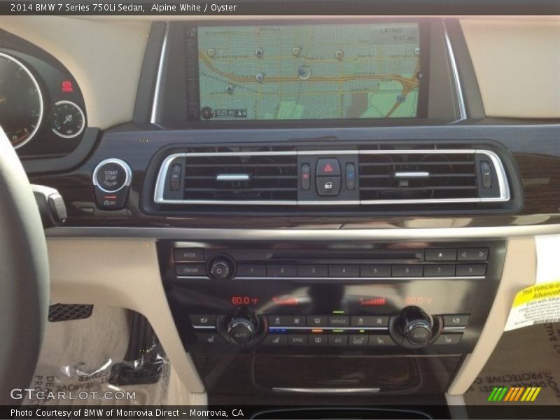 Alpine White / Oyster 2014 BMW 7 Series 750Li Sedan