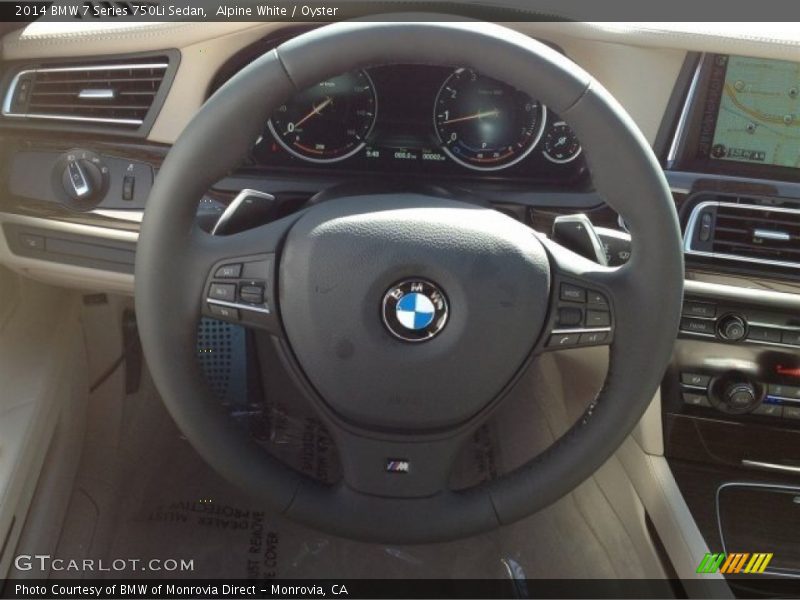 Alpine White / Oyster 2014 BMW 7 Series 750Li Sedan