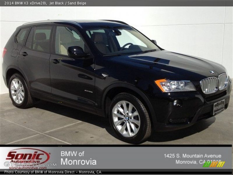 Jet Black / Sand Beige 2014 BMW X3 xDrive28i