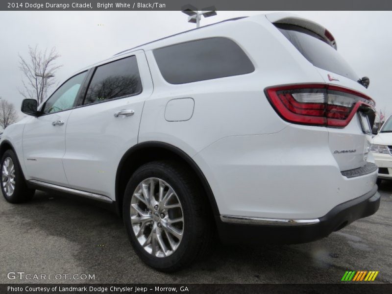 Bright White / Black/Tan 2014 Dodge Durango Citadel