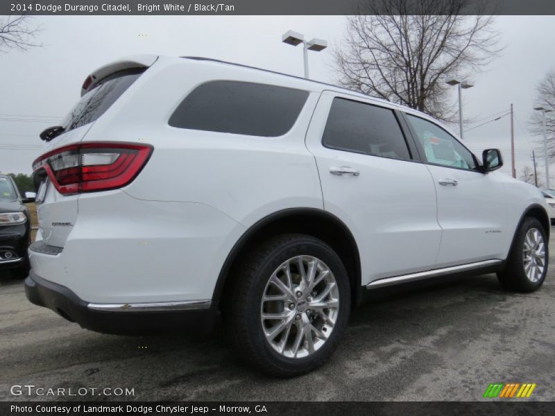 Bright White / Black/Tan 2014 Dodge Durango Citadel