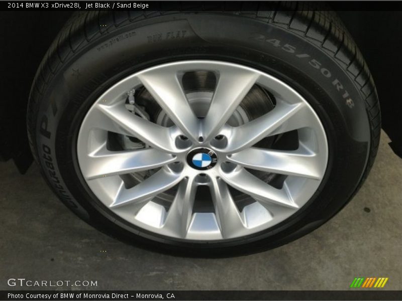 Jet Black / Sand Beige 2014 BMW X3 xDrive28i