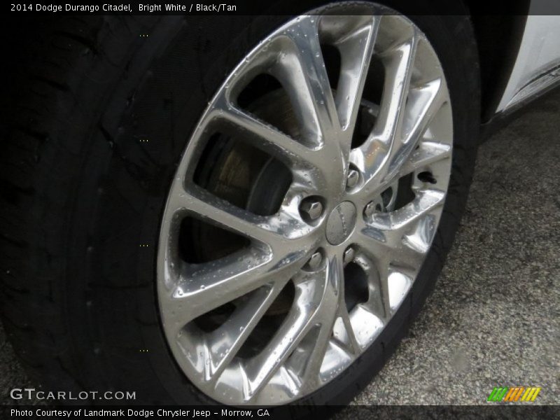 Bright White / Black/Tan 2014 Dodge Durango Citadel