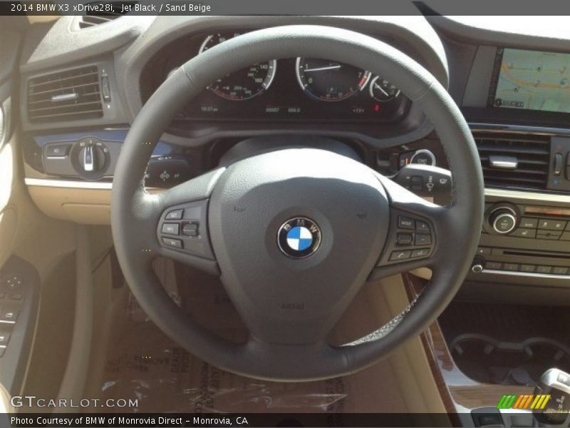 Jet Black / Sand Beige 2014 BMW X3 xDrive28i