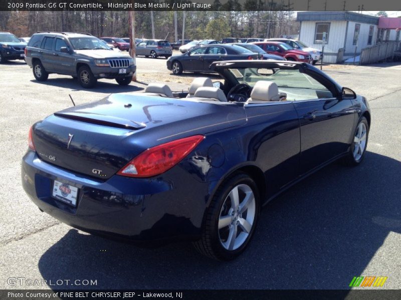 Midnight Blue Metallic / Light Taupe 2009 Pontiac G6 GT Convertible