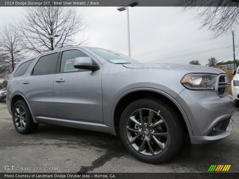 Billet Silver Metallic / Black 2014 Dodge Durango SXT