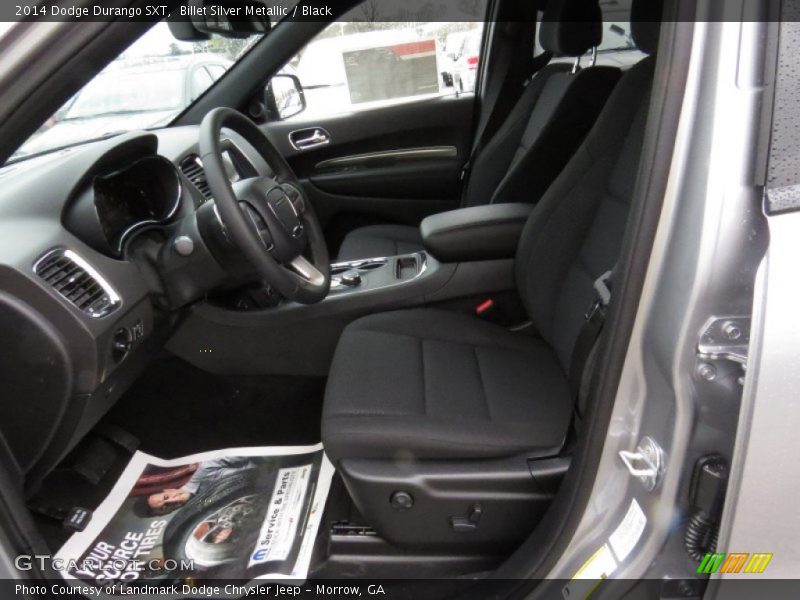 Billet Silver Metallic / Black 2014 Dodge Durango SXT