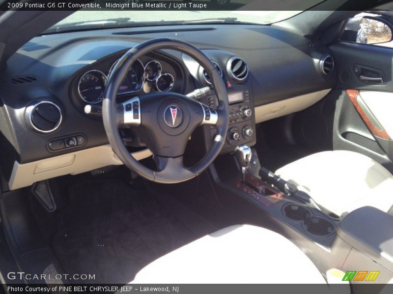 Midnight Blue Metallic / Light Taupe 2009 Pontiac G6 GT Convertible