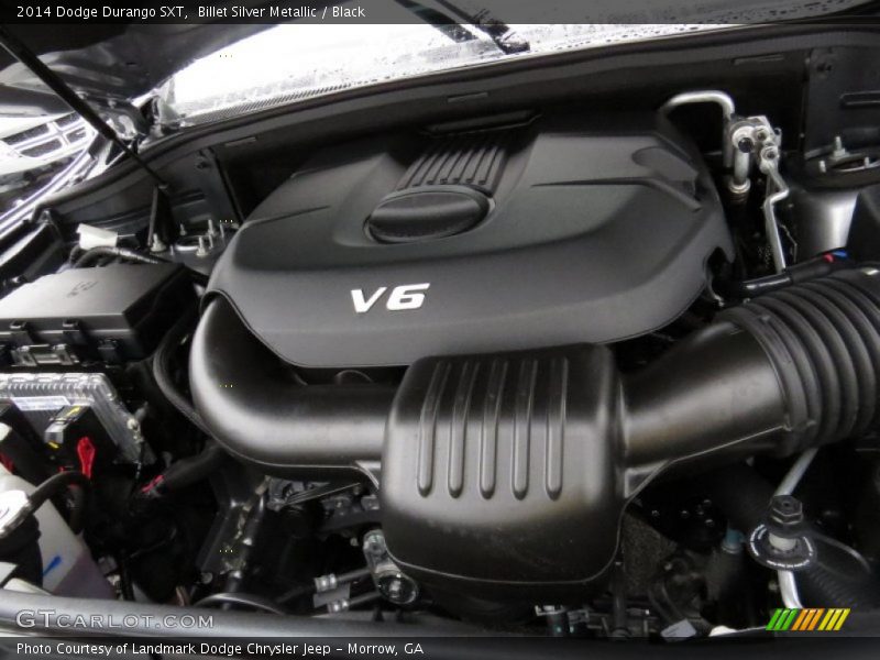 Billet Silver Metallic / Black 2014 Dodge Durango SXT