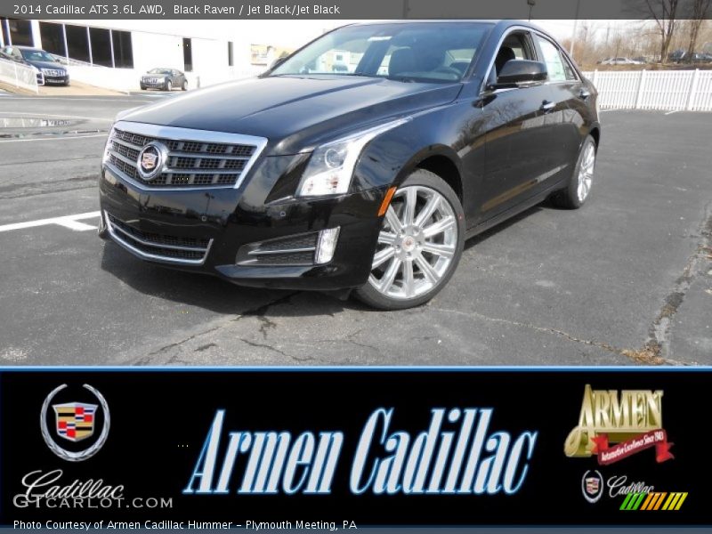 Black Raven / Jet Black/Jet Black 2014 Cadillac ATS 3.6L AWD