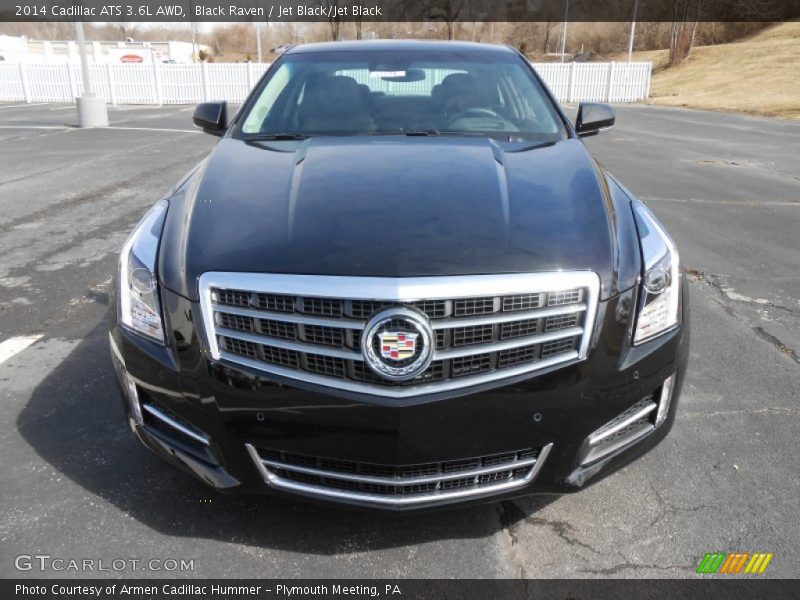 Black Raven / Jet Black/Jet Black 2014 Cadillac ATS 3.6L AWD