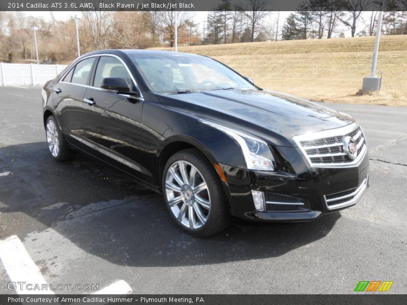 Black Raven / Jet Black/Jet Black 2014 Cadillac ATS 3.6L AWD