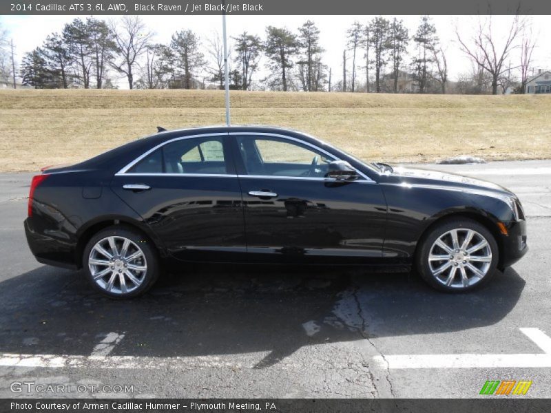 Black Raven / Jet Black/Jet Black 2014 Cadillac ATS 3.6L AWD