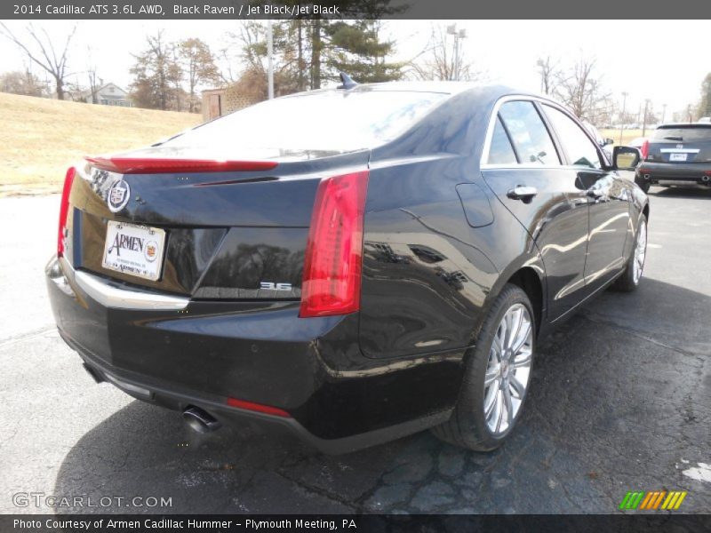 Black Raven / Jet Black/Jet Black 2014 Cadillac ATS 3.6L AWD