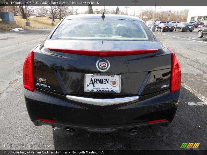 Black Raven / Jet Black/Jet Black 2014 Cadillac ATS 3.6L AWD