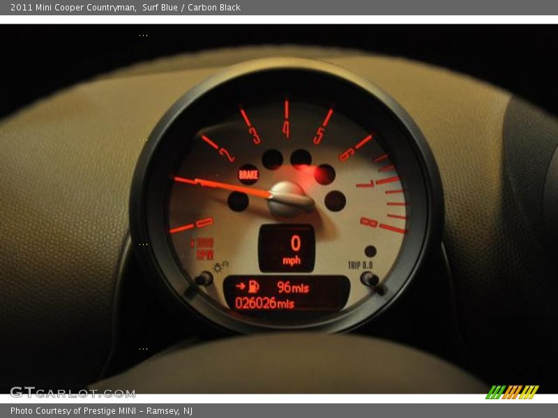 Surf Blue / Carbon Black 2011 Mini Cooper Countryman