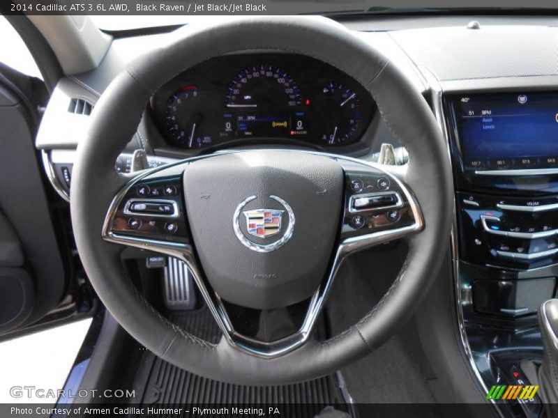Black Raven / Jet Black/Jet Black 2014 Cadillac ATS 3.6L AWD