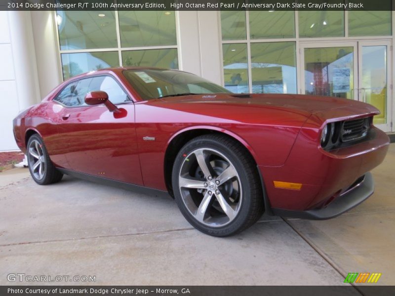 Front 3/4 View of 2014 Challenger R/T 100th Anniversary Edition