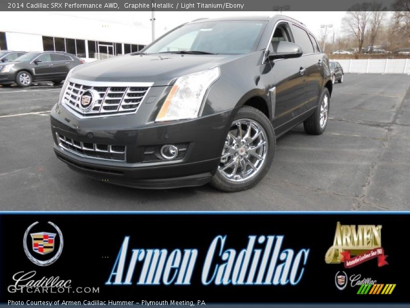 Graphite Metallic / Light Titanium/Ebony 2014 Cadillac SRX Performance AWD